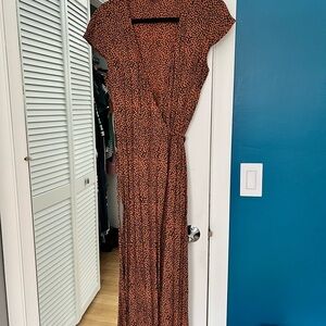 & Other Stories Spotted Orange Dress